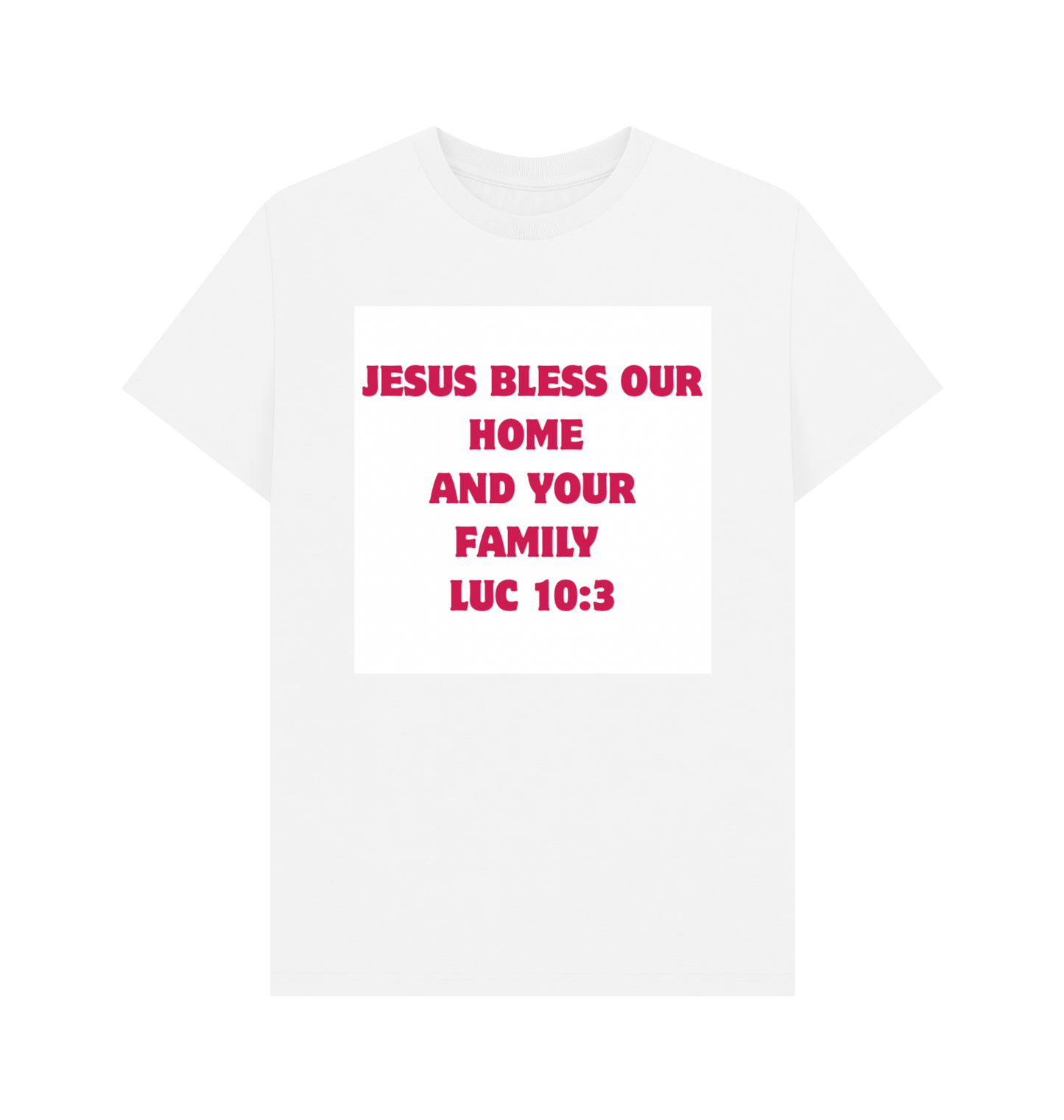 White Printed T-shirt Front