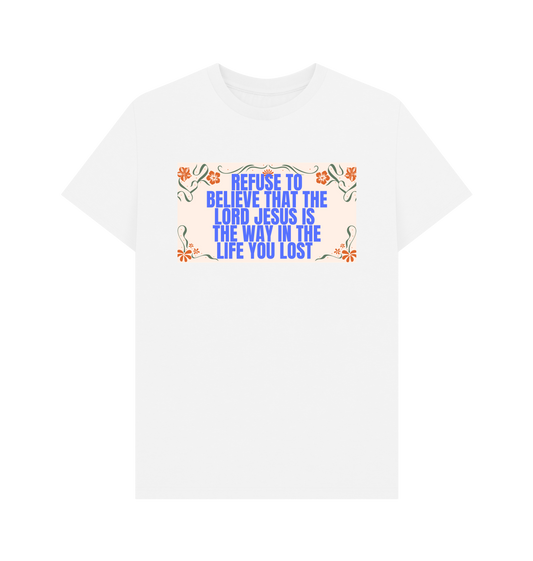 White Printed T-shirt Front