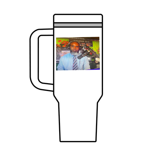 40oz Photo Travel Mug — Personalized Maxi Cup with Portrait Design