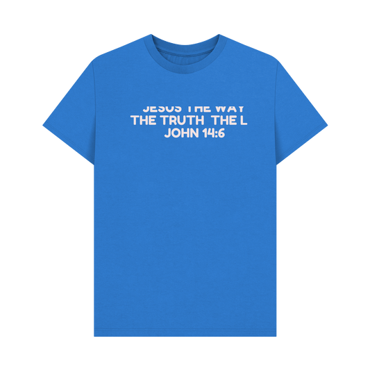 Bright Blue Printed T-shirt Front