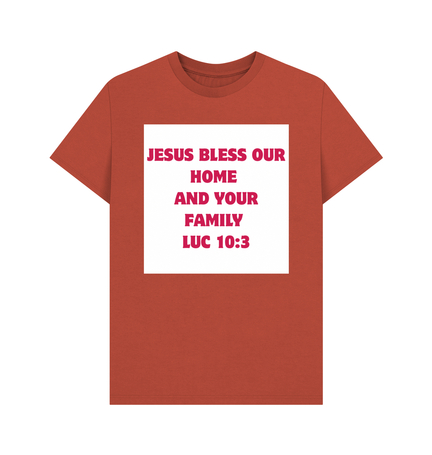 Rust Printed T-shirt Front