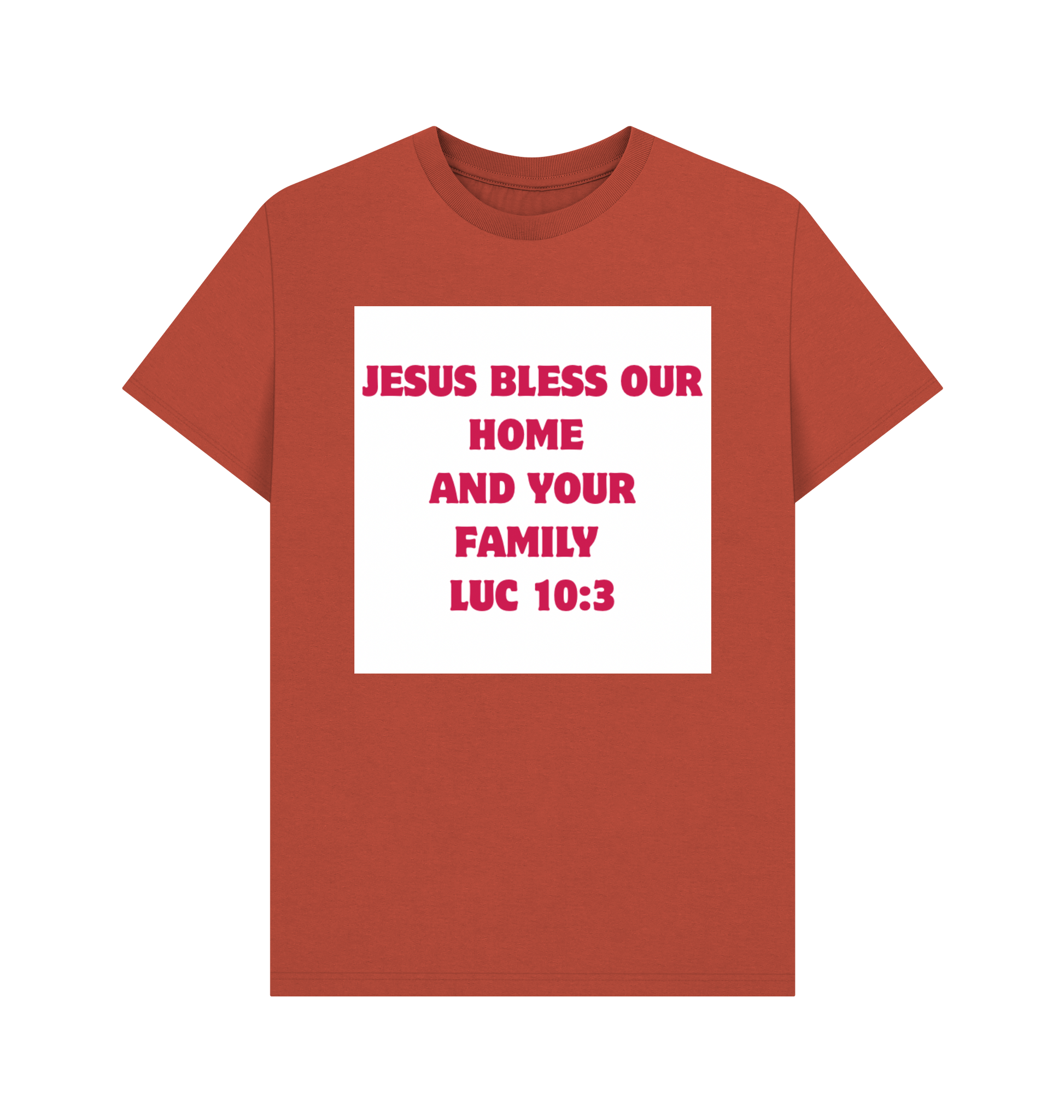 Rust Printed T-shirt Front